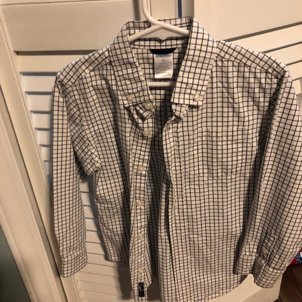 Boys plaid button down